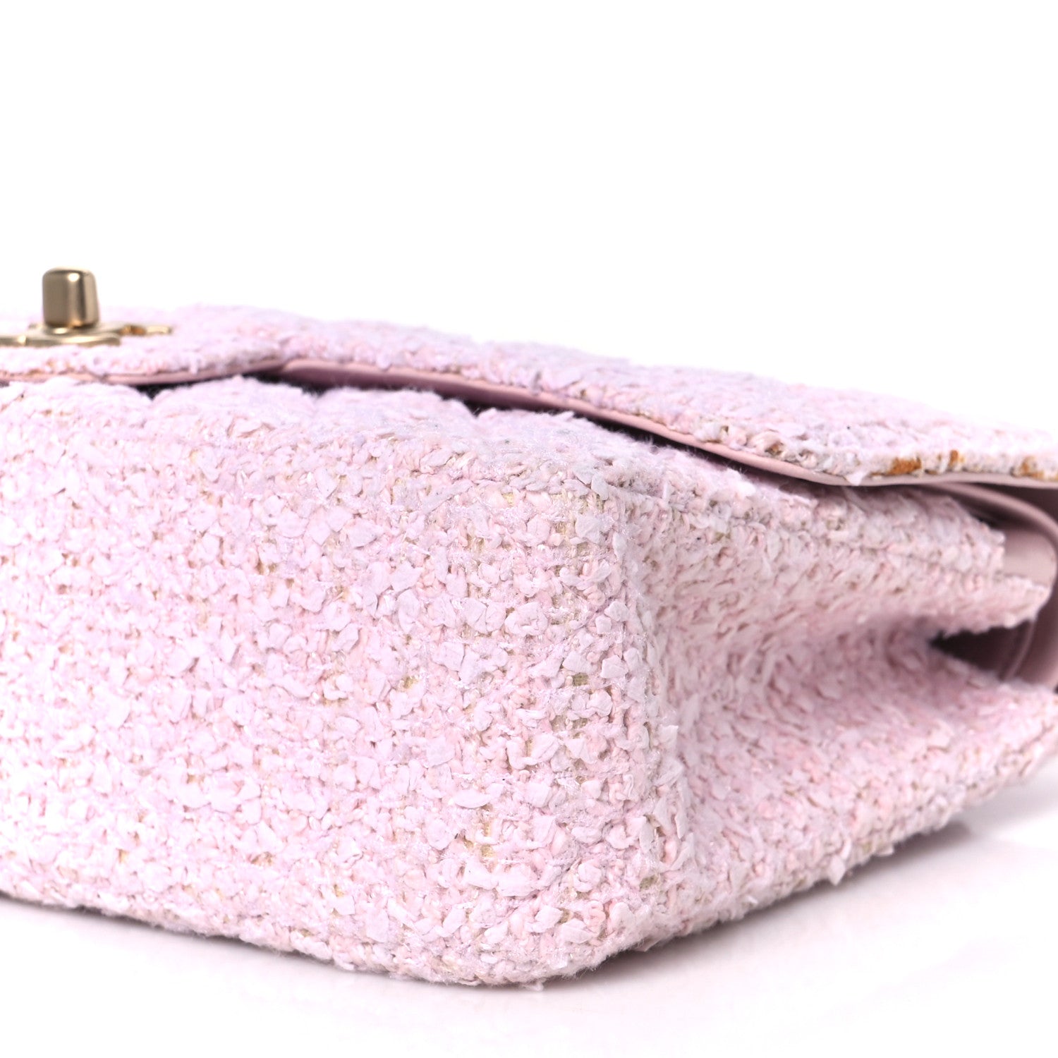 Chanel Tweed Medium Double Flap Pink 11 of 13