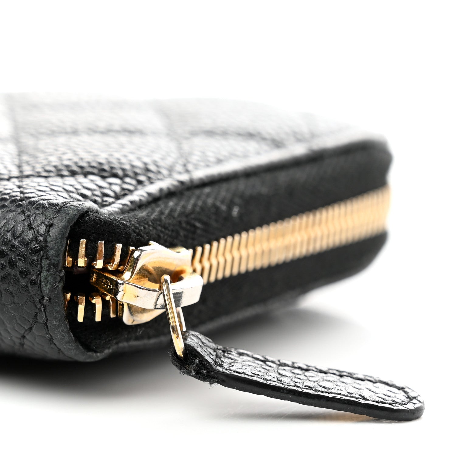 Chanel Caviar Quilted Large Gusset Zip Around Wallet Black 13 of 13