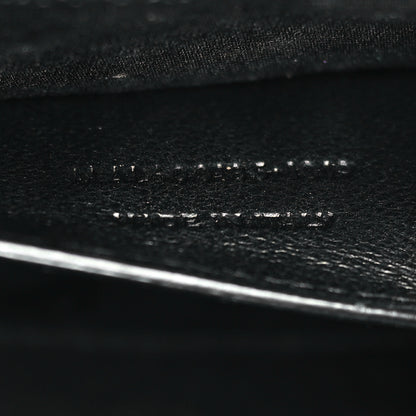 Saint Laurent Grain De Poudre Textured Mixed Matelasse Triquilt Medium Monogram Monochrome Satchel Black 7 of 9