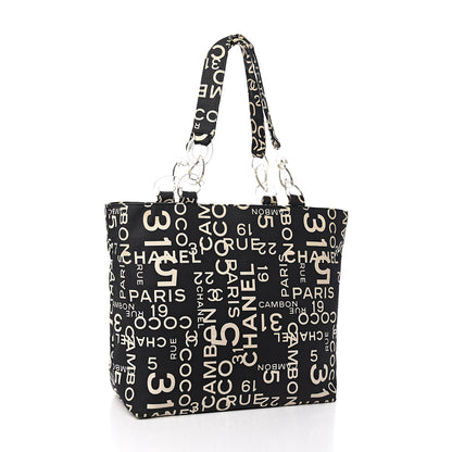 Chanel Canvas 31 Rue Cambon Beach Tote Black 3 of 14