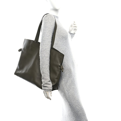 Loewe Calfskin Flamenco Knot XL Tote Bag Khaki Green 2 of 9