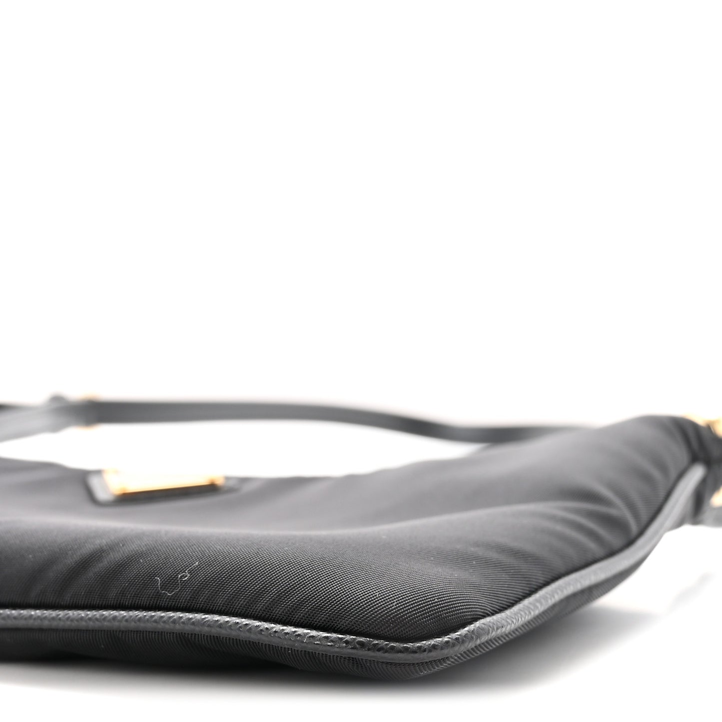 Re-Nylon Saffiano Raso Shoulder Bag Black