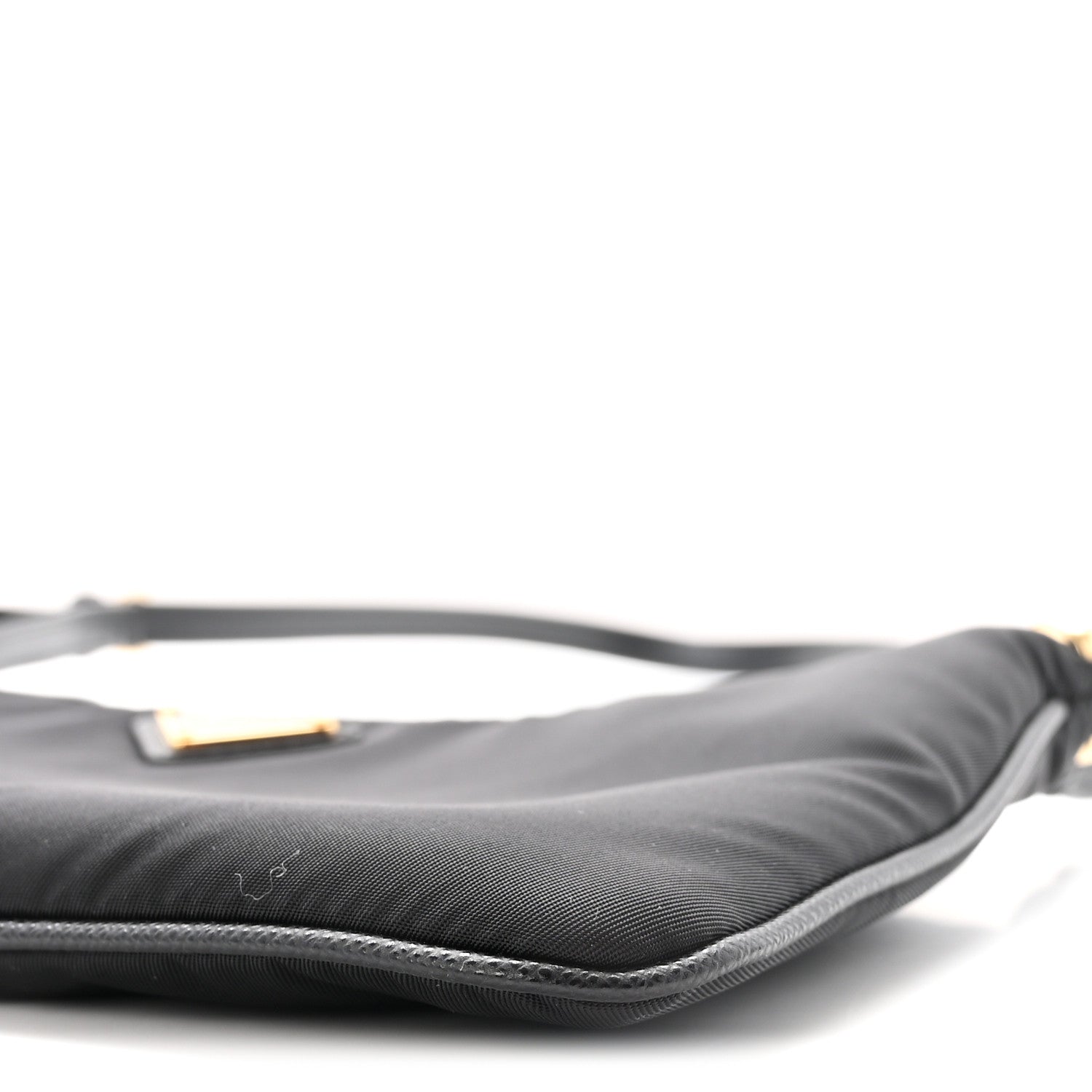 Prada Re-Nylon Saffiano Raso Shoulder Bag Black 9 of 10