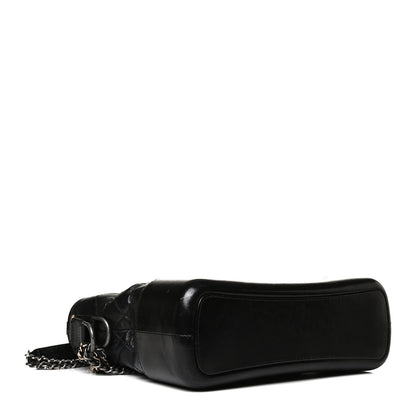 Chanel Aged Calfskin Quilted Medium Gabrielle Hobo Black 4 of 16