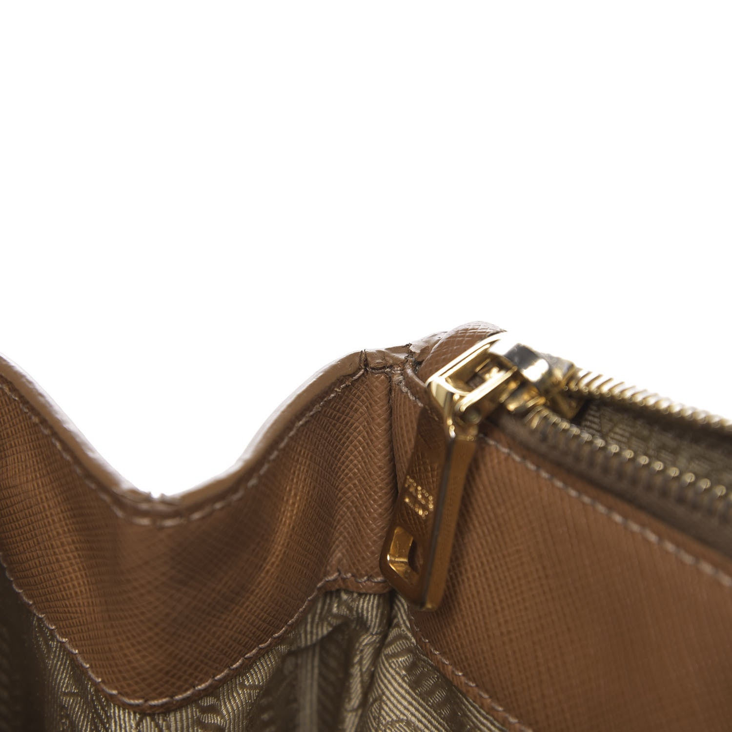 Prada Saffiano Medium Galleria Double Zip Tote Caramel 27 of 27