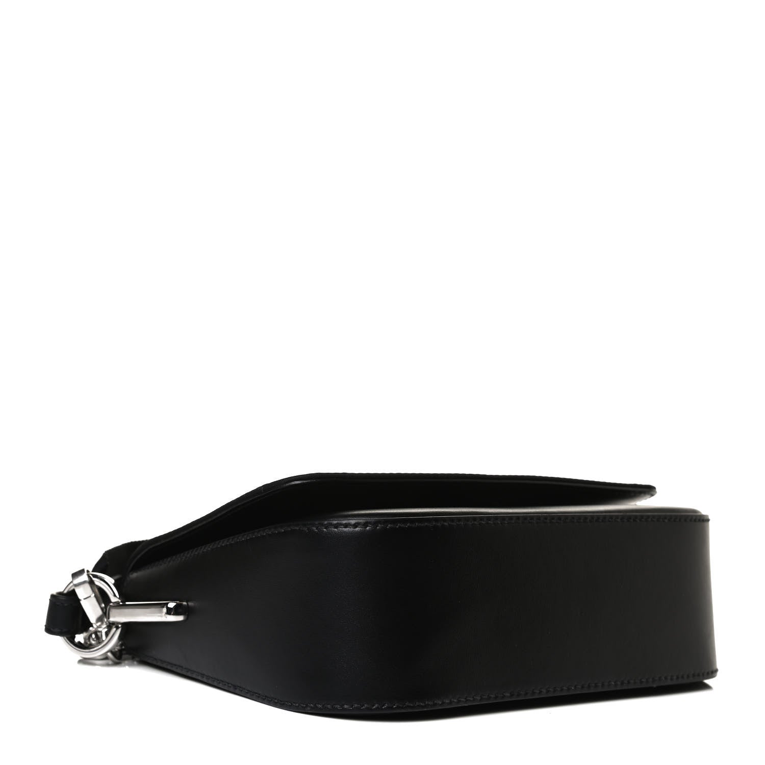 Prada Nylon Calfskin Identity Shoulder Bag Black 5 of 14