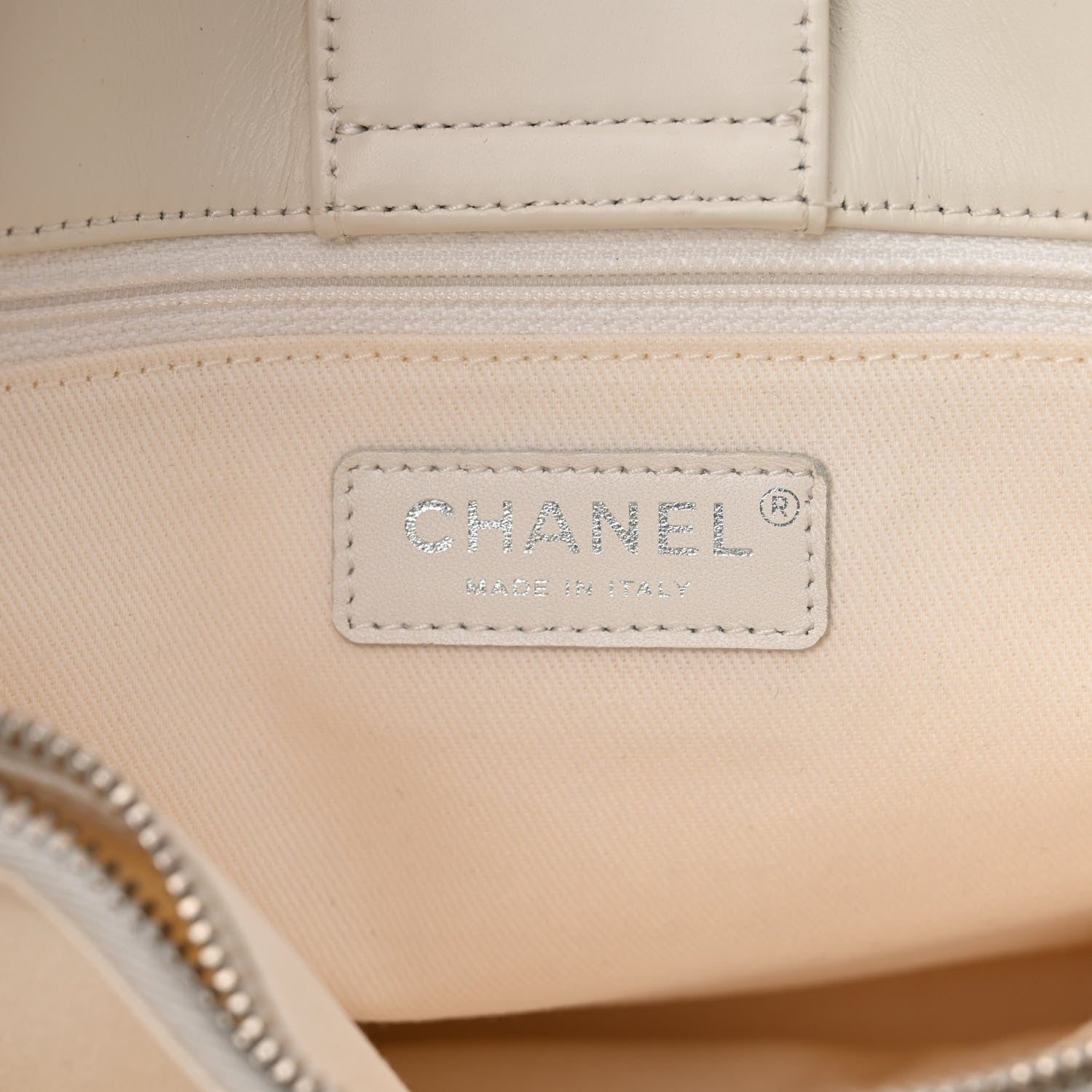 Chanel Calfskin Perforated Up In The Air Tote White 5 of 9