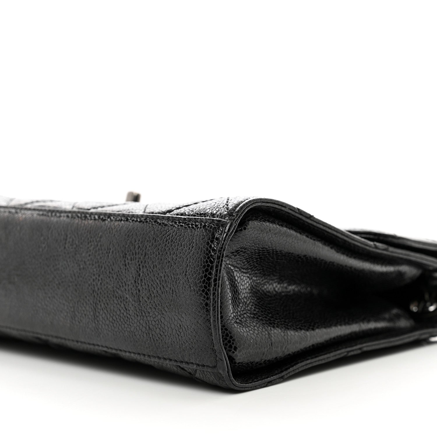 Chanel Crumpled Grained Calfskin Medium CC Crave Flap Black 10 of 11