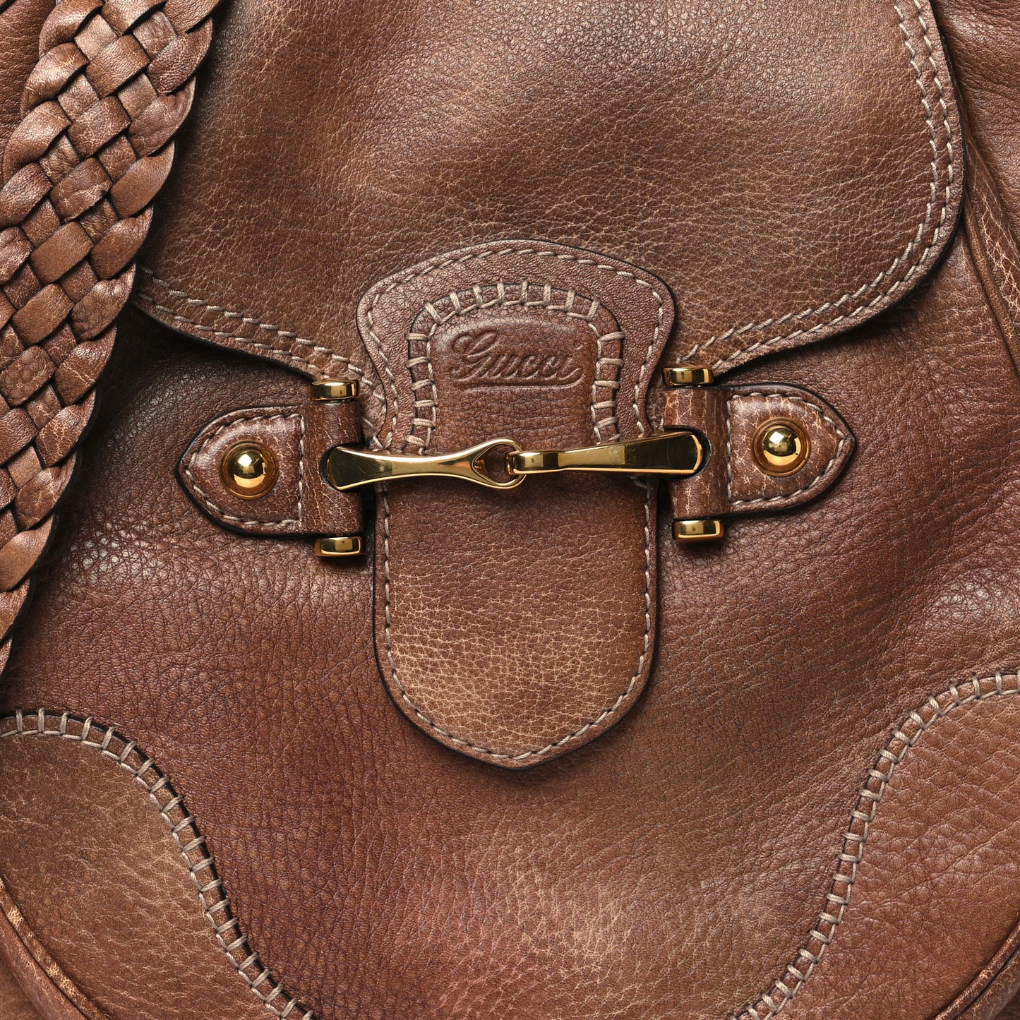 Libeccio Large New Pelham Shoulder Bag Brown