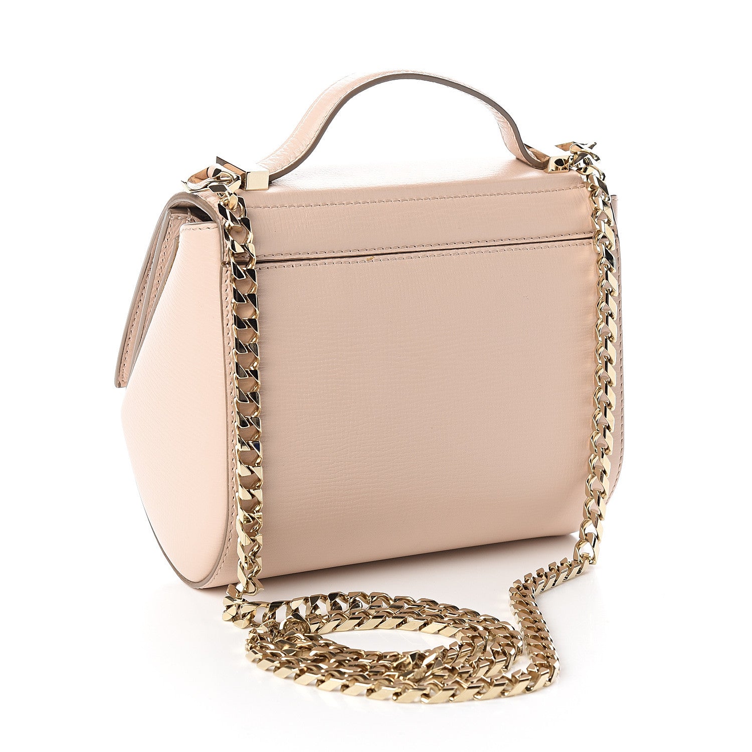 Givenchy Textured Calfskin Mini Pandora Box Chain Crossbody Bag Nude Pink 2 of 9