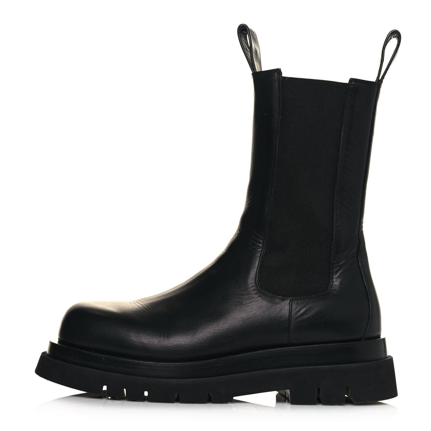 Bottega Veneta Calfskin Mens The Lug Chelsea 55mm Boots 42 Black 1 of 9