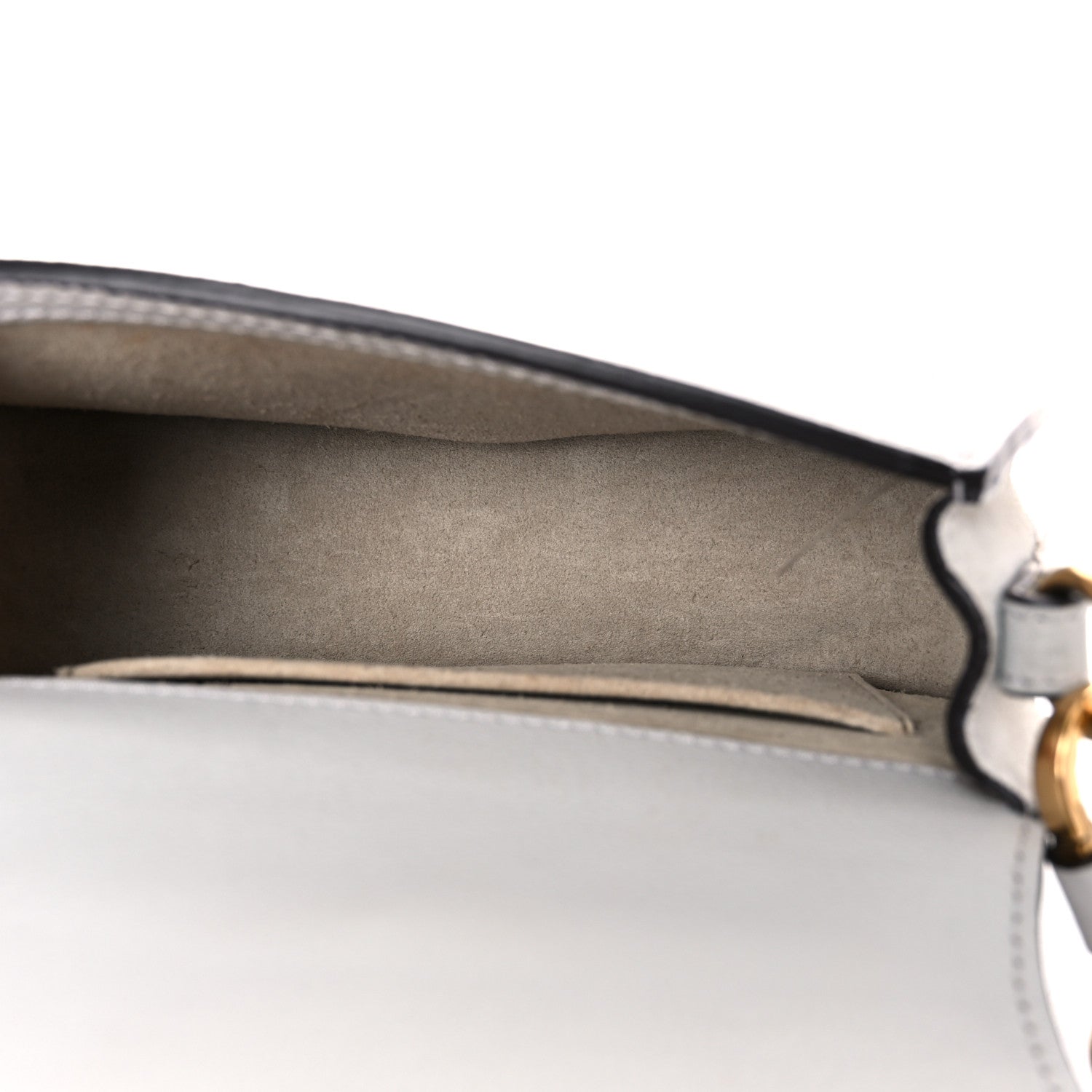 Chloe Calfskin Suede Small Nile Bracelet Bag Airy Grey 5 of 20