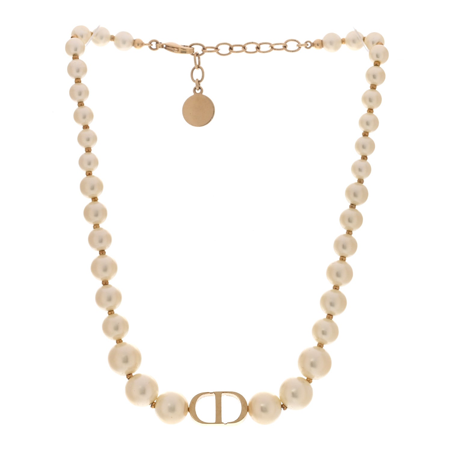 Dior 30 Montaigne パールネックレス Christian Dior Pearl 30 Montaigne Choker Necklace Gold 1937643