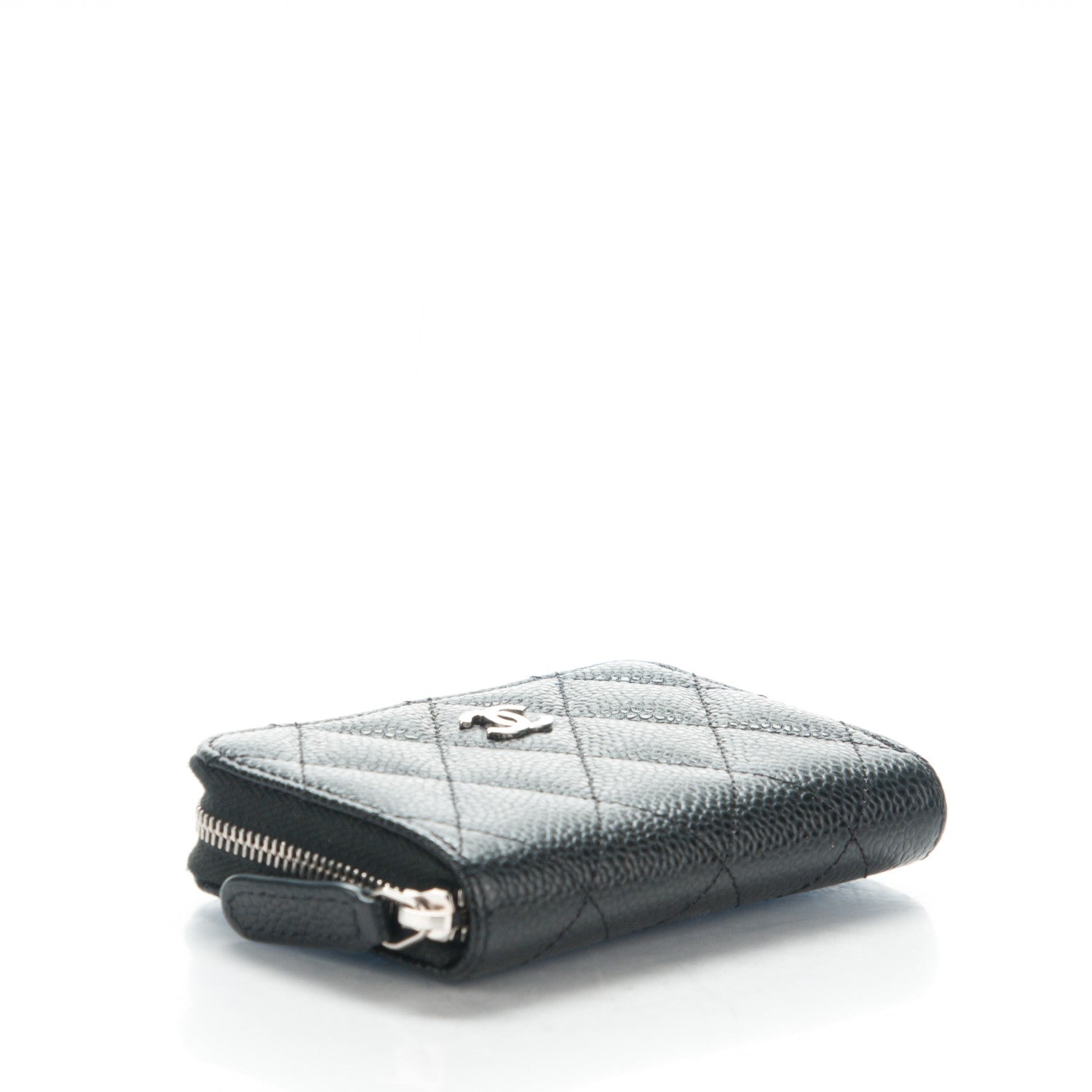 Chanel Caviar Quilted Zip Coin Purse Black 4 of 7