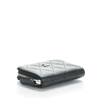 Chanel Caviar Quilted Zip Coin Purse Black 4 of 7