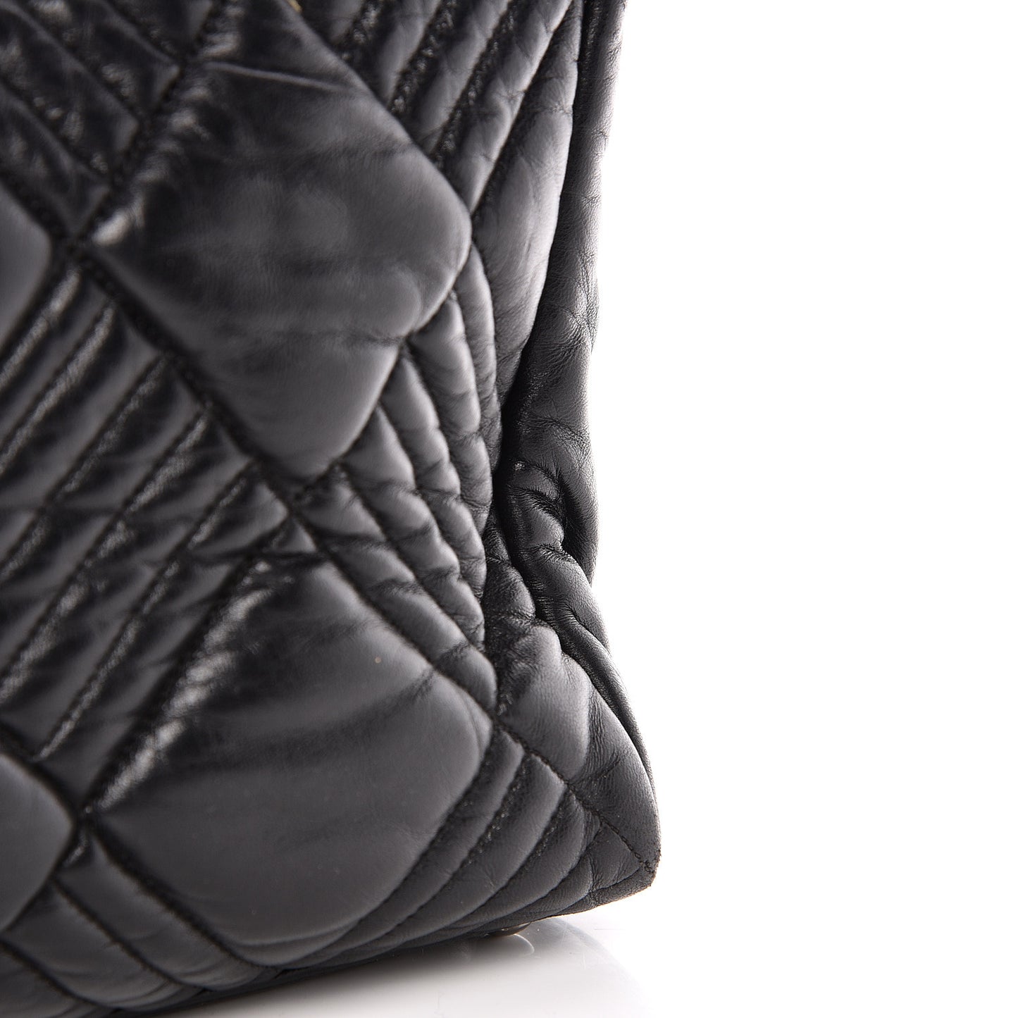 Lambskin In and Out XL Maxi Flap Black