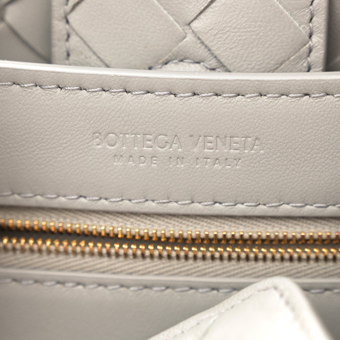 Nappa Intrecciato Small Andiamo Shoulder Bag Sterling