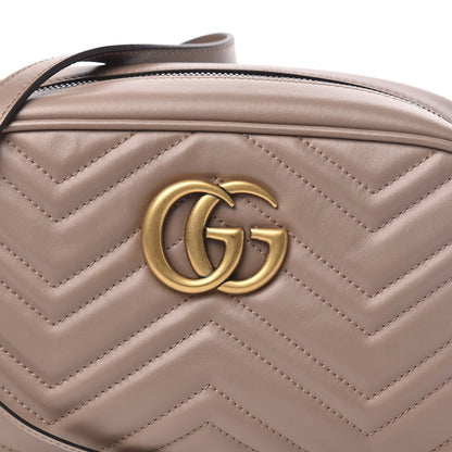 Gucci Calfskin Matelasse Small GG Marmont Chain Shoulder Bag Porcelain Rose 10 of 10