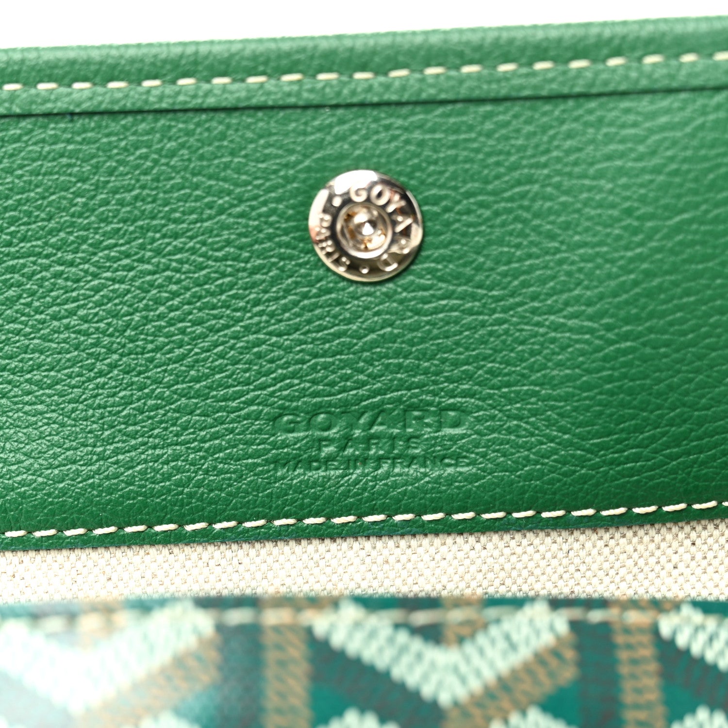 Goyard Goyardine Pouch Green 6 of 6