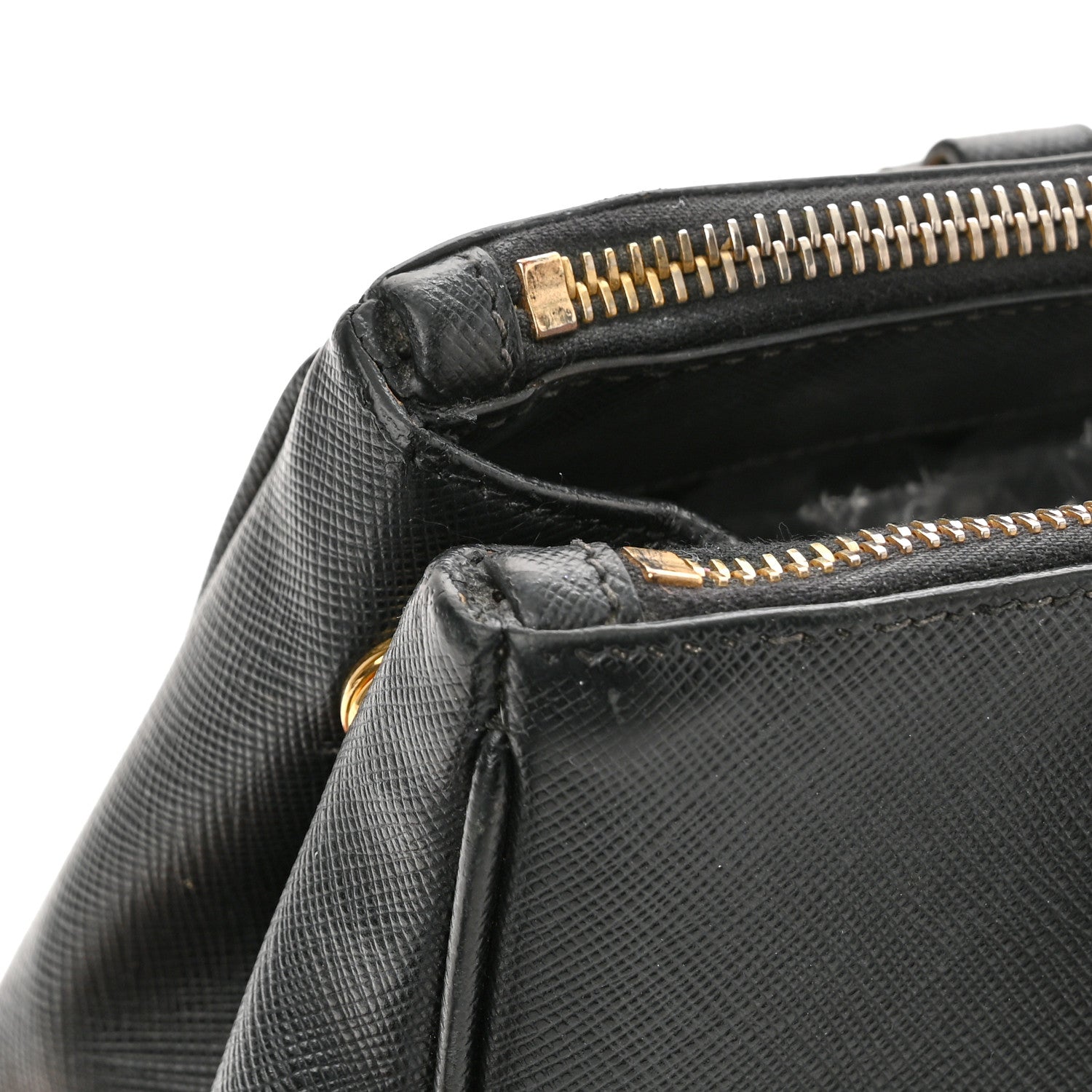 Prada Saffiano Small Galleria Double Zip Tote Black 9 of 11
