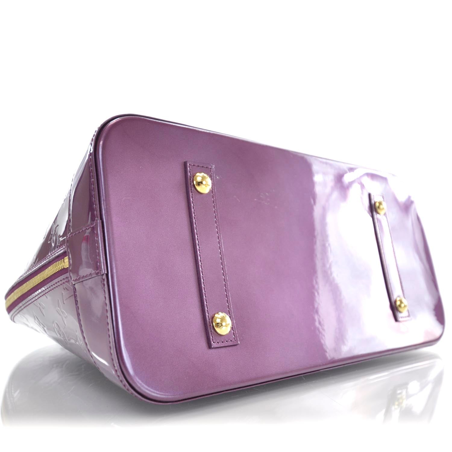 Louis Vuitton Vernis Alma MM Violet 6 of 9