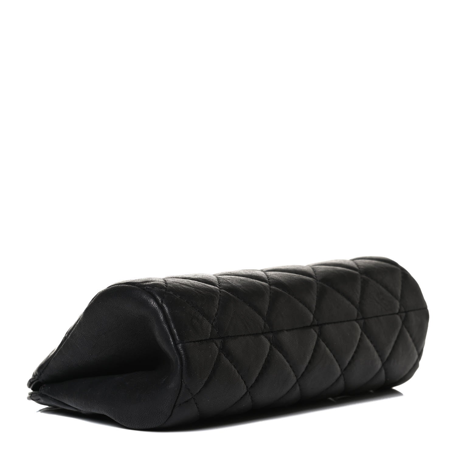 Chanel Aged Calfskin Quilted Leo Lion Clutch Black 3 of 13