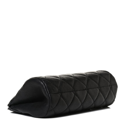 Chanel Aged Calfskin Quilted Leo Lion Clutch Black 3 of 13