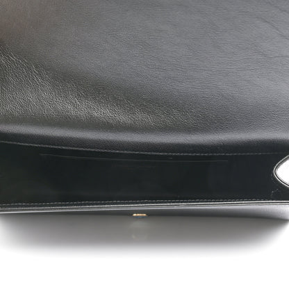 Saint Laurent Calfskin Monogram Large Belle De Jour Clutch Black 5 of 6