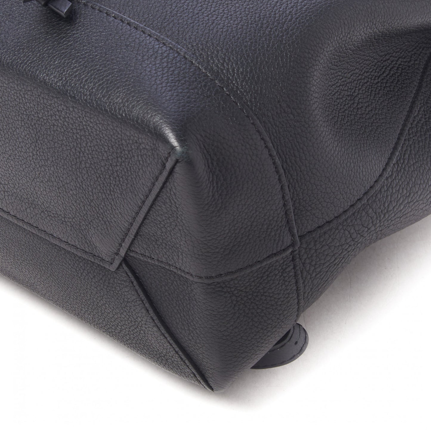 Calfskin Mechanical Flowers Lockme Backpack Black White