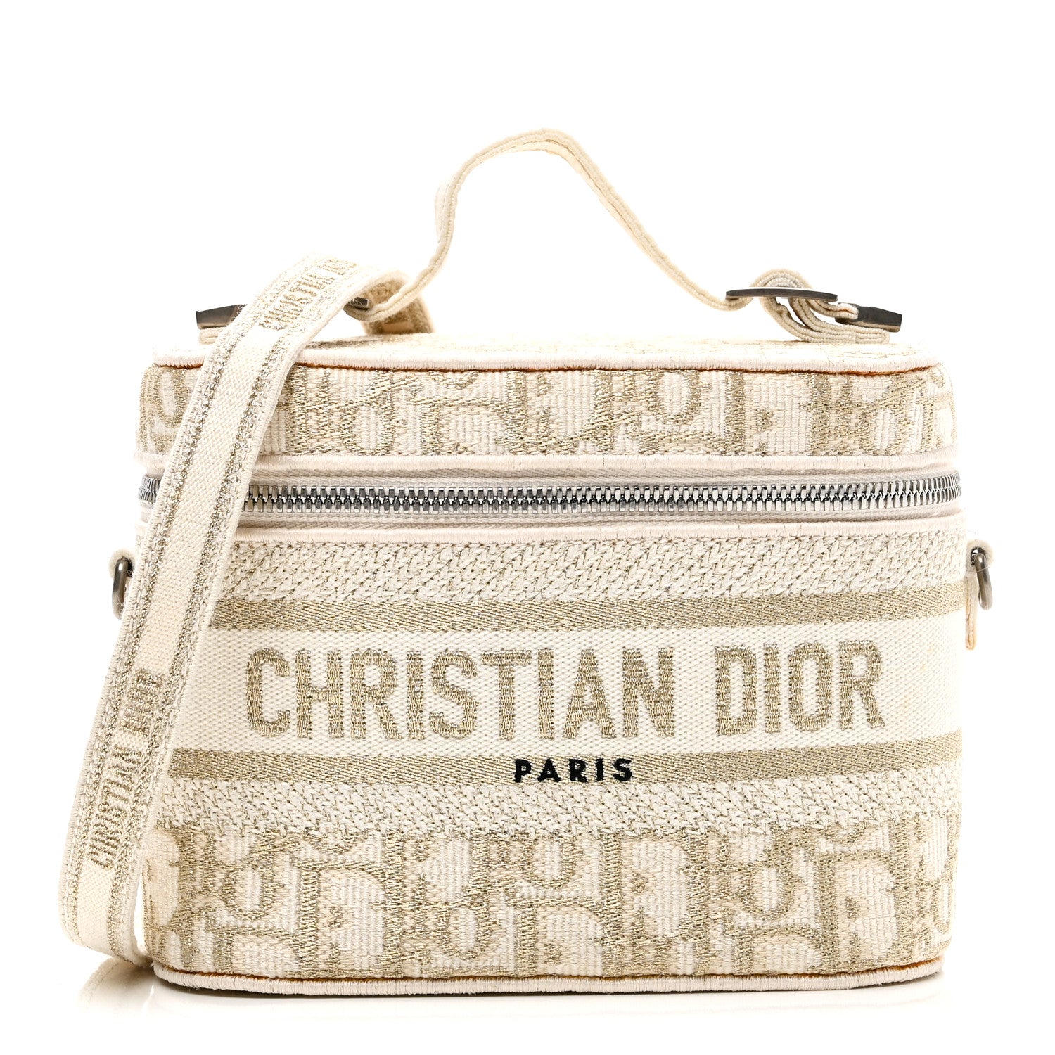 Christian Dior Oblique Diortravel Vanity Case Pale Gold 1 of 9