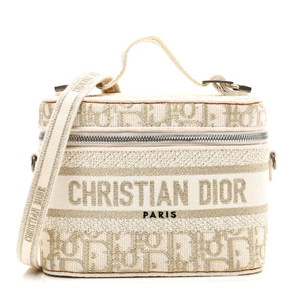 Christian Dior Oblique Diortravel Vanity Case Pale Gold 1 of 9