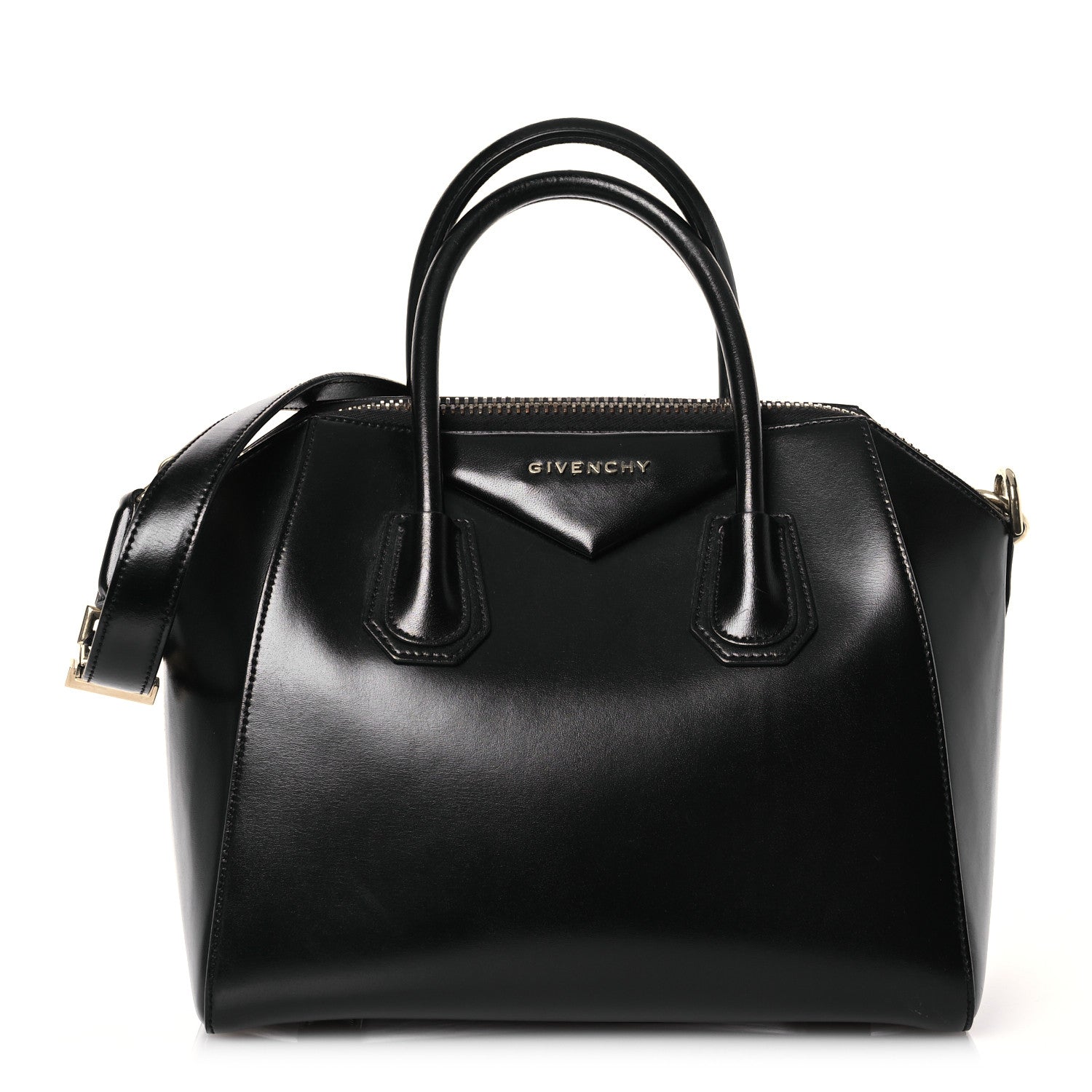 Givenchy Shiny Lord Calfskin Small Antigona Black 1 of 18