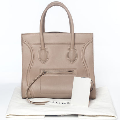 Celine Smooth Calfskin Medium Phantom Luggage Taupe 8 of 8