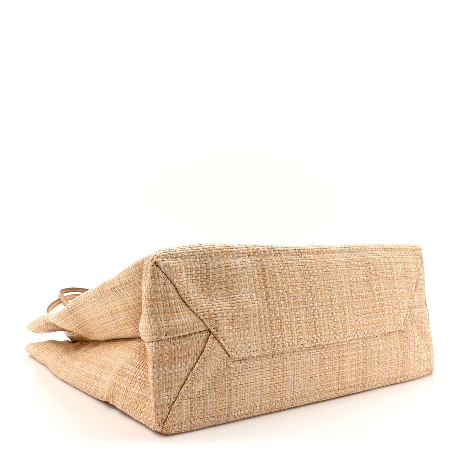Prada Raffia Logo Tote Naturale 4 of 10