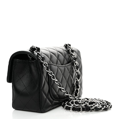 Chanel Lambskin Quilted Mini Rectangular Flap Black 3 of 10