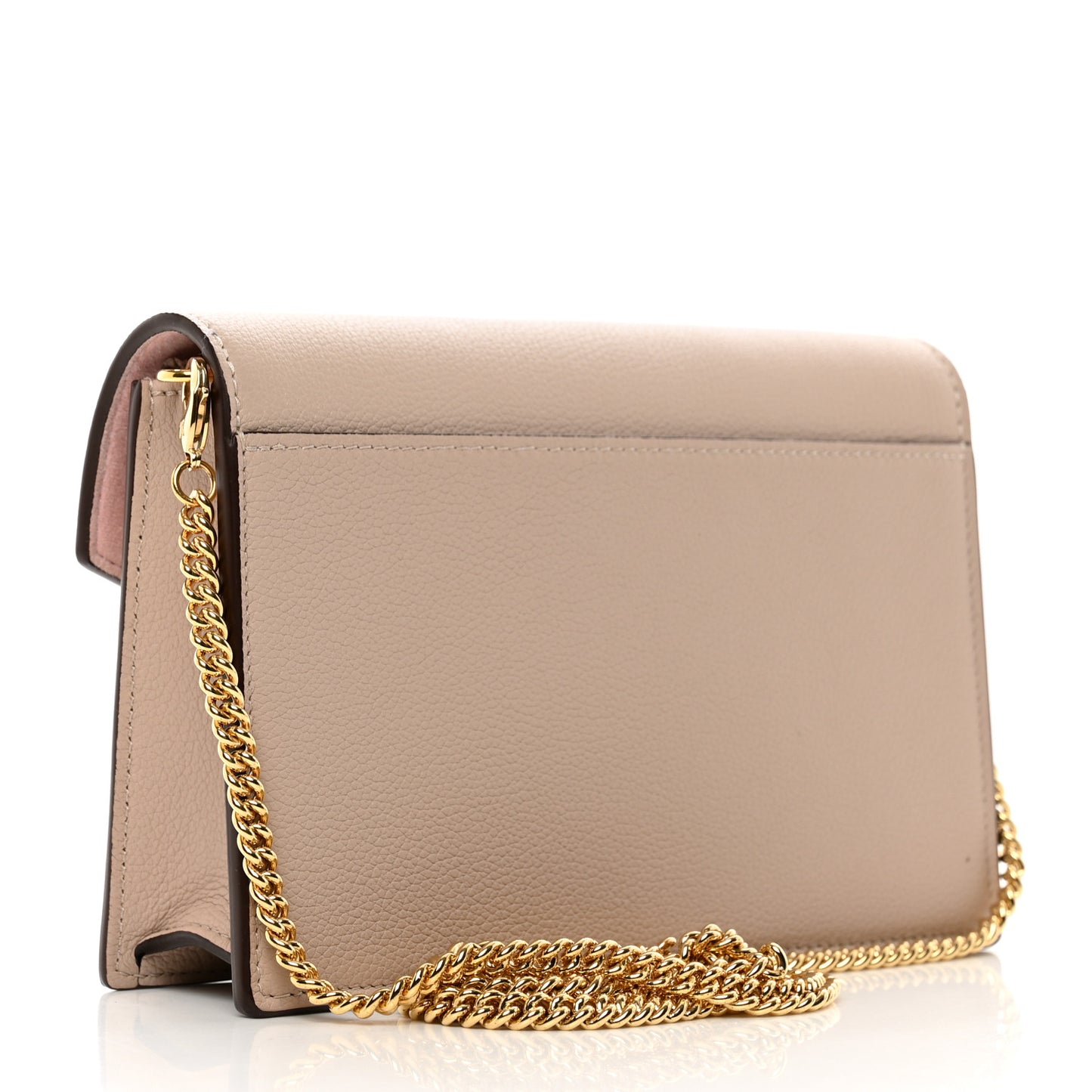 Soft Calfskin My Lockme Chain Pochette Greige