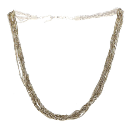 Saint Laurent Lou Lou Twisted Chains Necklace Gold 3 of 4