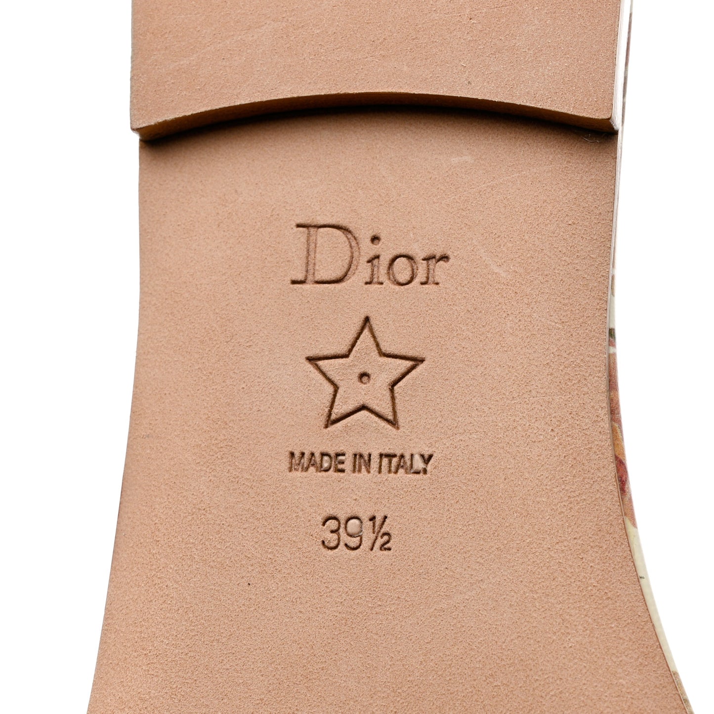 Canvas Jardin d’Hiver Embroidered Dway Flat Slide Sandals 39.5 White Multicolor