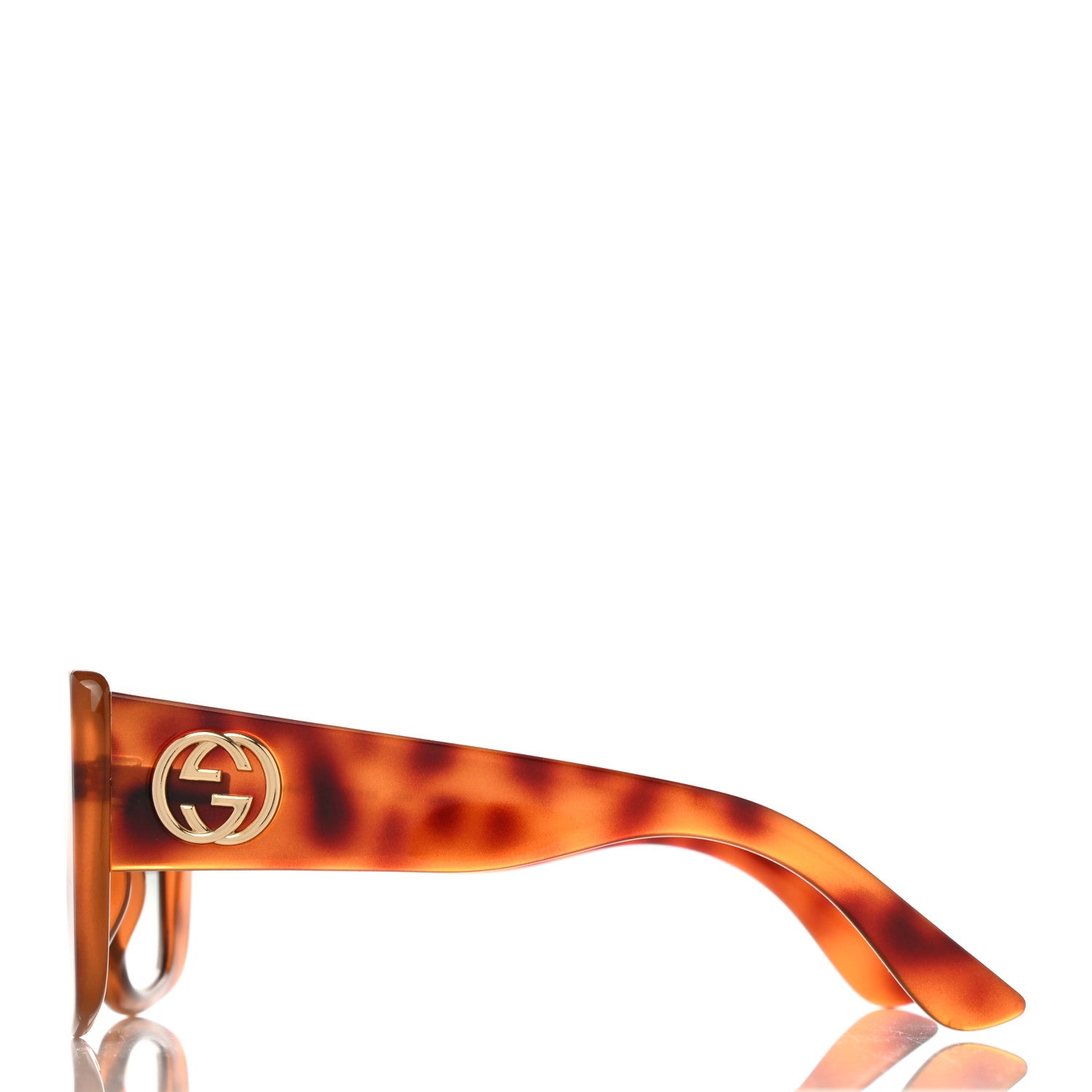 Gucci Acetate Square Frame Sunglasses GG0141S Tortoise 3 of 8