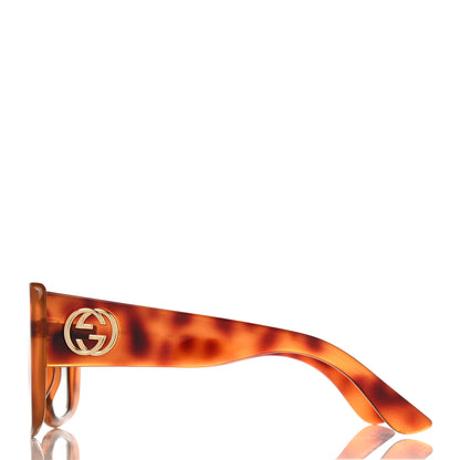 Gucci Acetate Square Frame Sunglasses GG0141S Tortoise 3 of 8