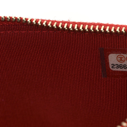 Chanel Lambskin Quilted Small Clutch With Chain Red 9 of 12