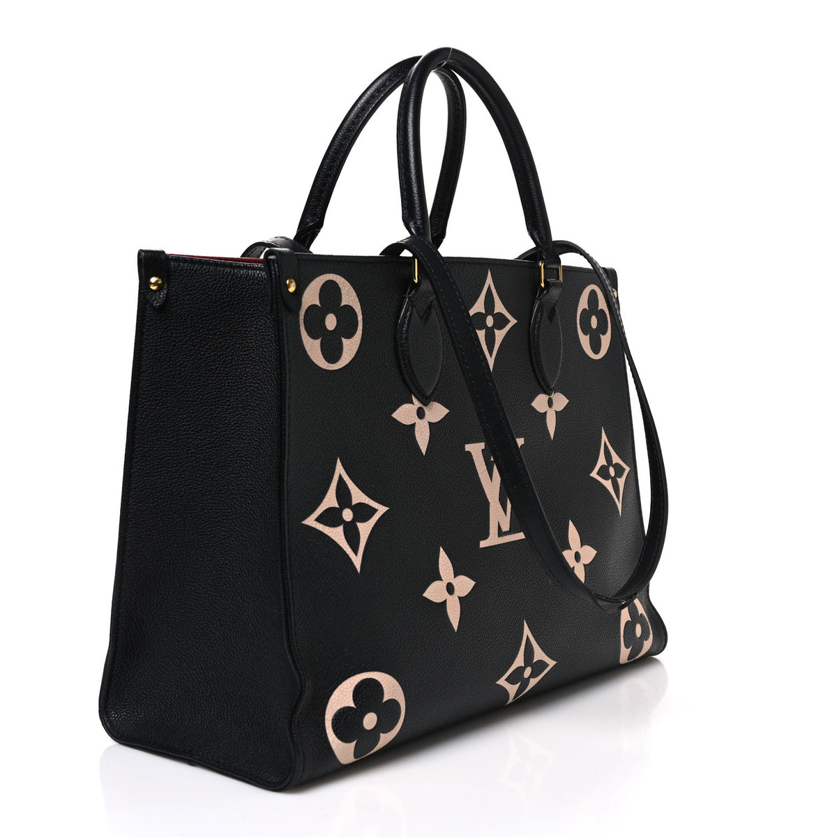 Louis Vuitton Empreinte Monogram Giant Onthego MM Black Beige 3 of 11