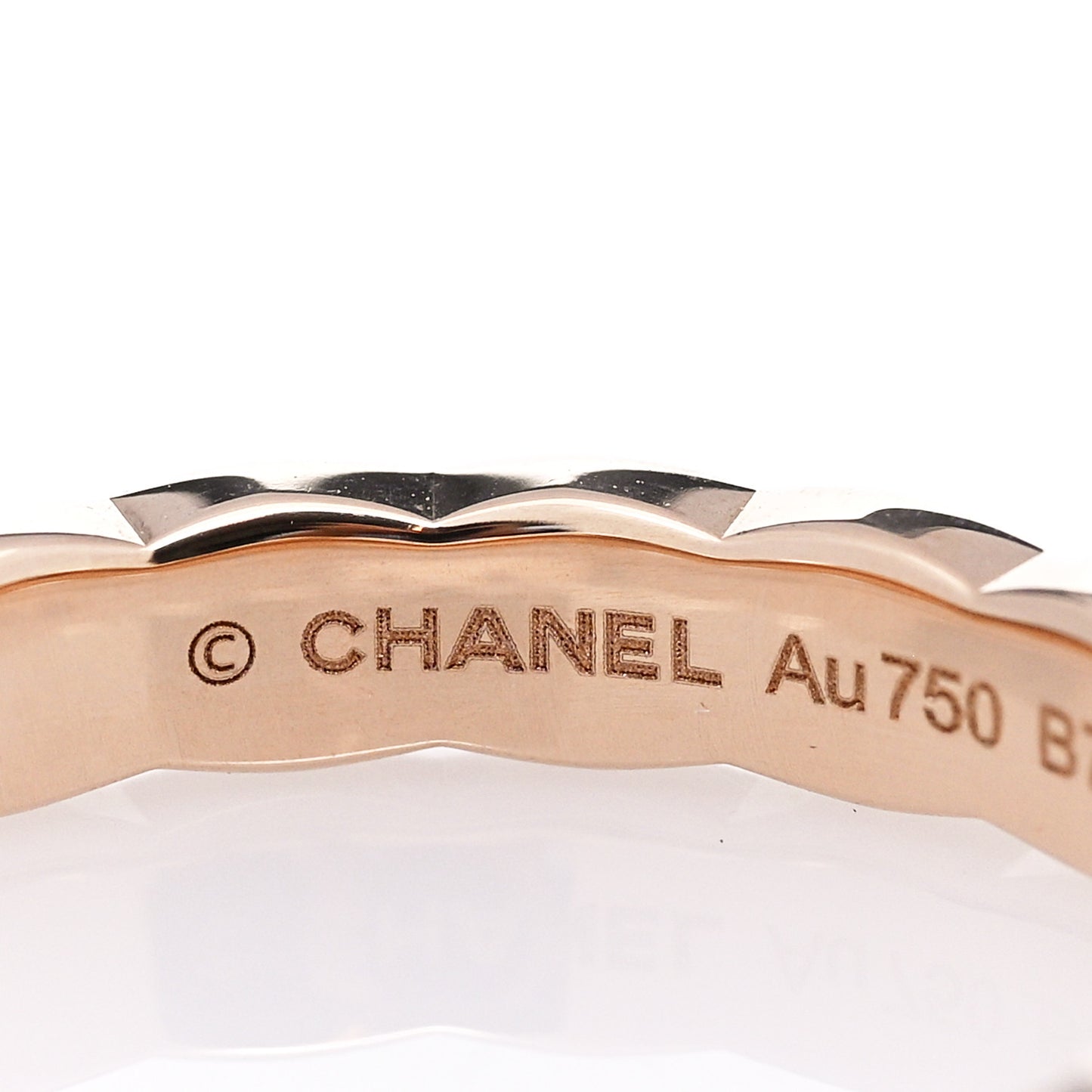 18K Beige Gold Mini Coco Crush Ring 53 6.25