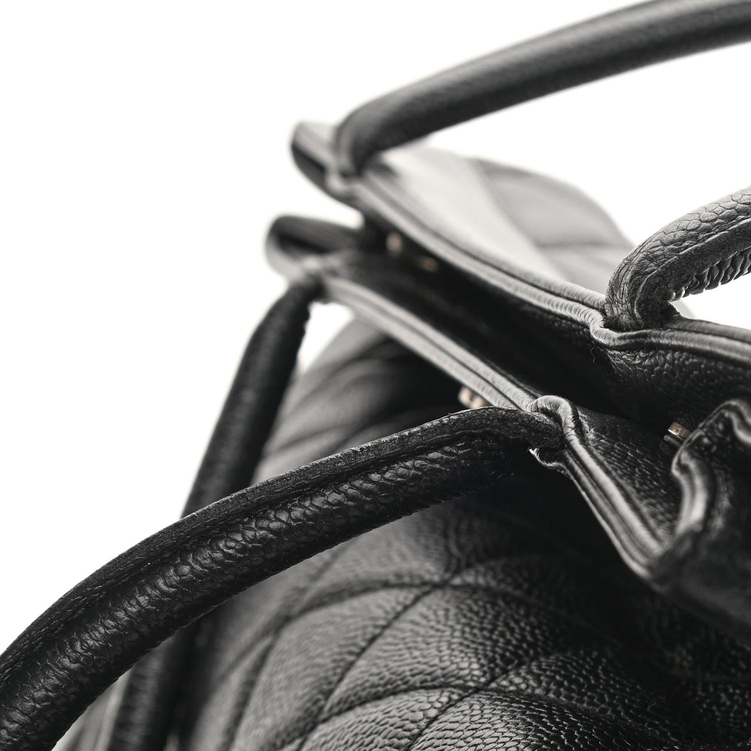 Chanel Caviar Quilted CC Shopping Tote Black 13 of 16