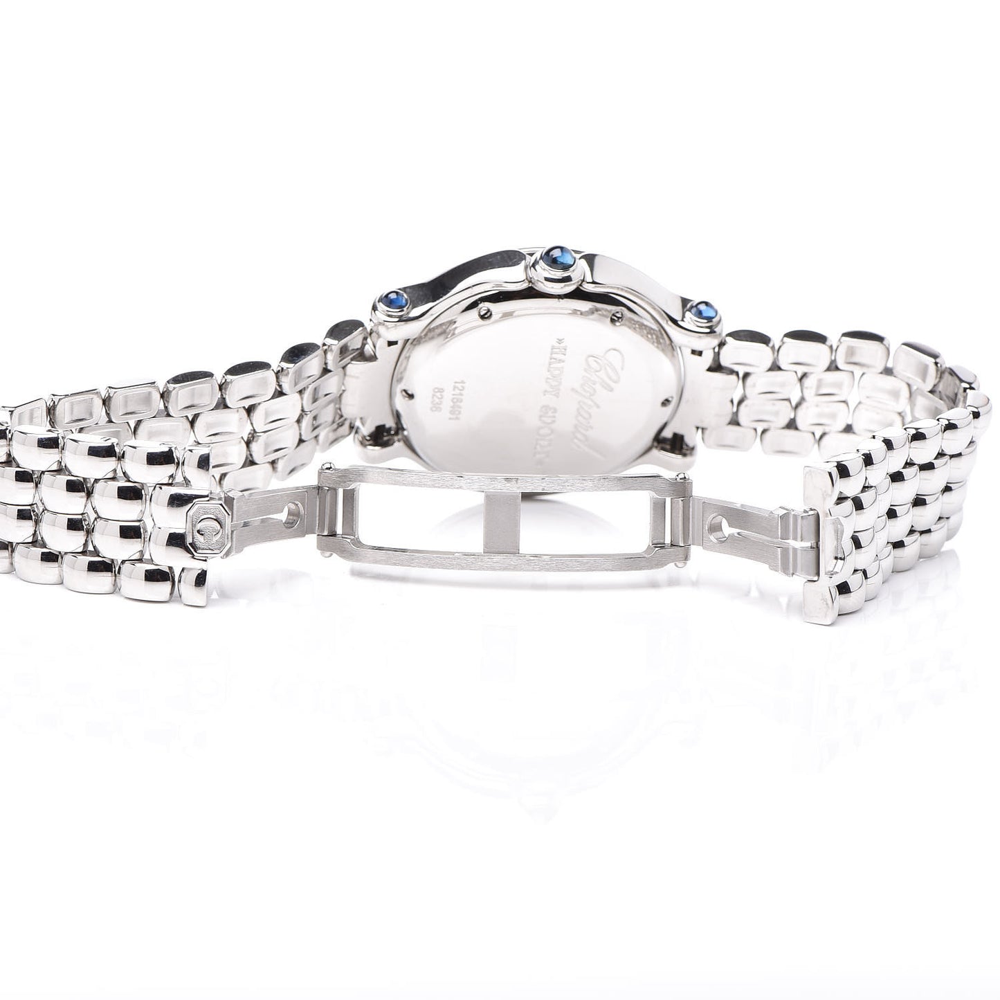 Stainless Steel 7 Diamond 32mm Happy Sport Quartz Watch