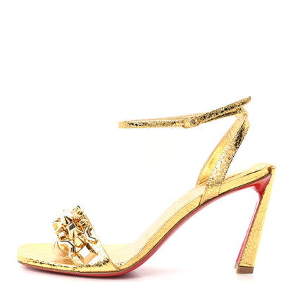 Christian Louboutin Specchio Asteroispikes 85 Sandals 36.5 Gold 1 of 9