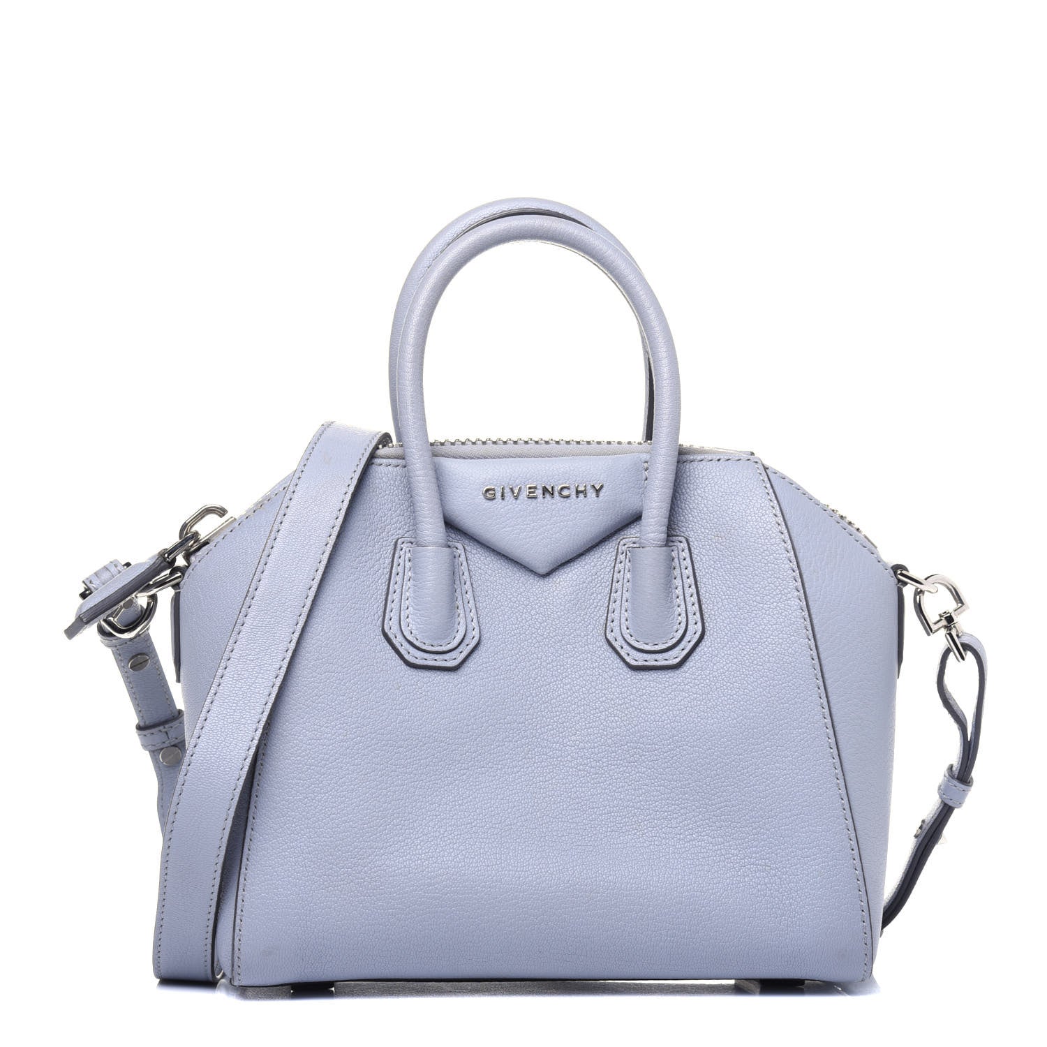 Givenchy Sugar Goatskin Mini Antigona Grey Blue 1 of 26