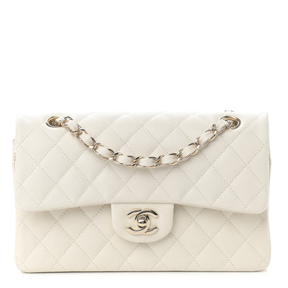 Chanel Caviar Quilted Small Double Flap White 1 of 13