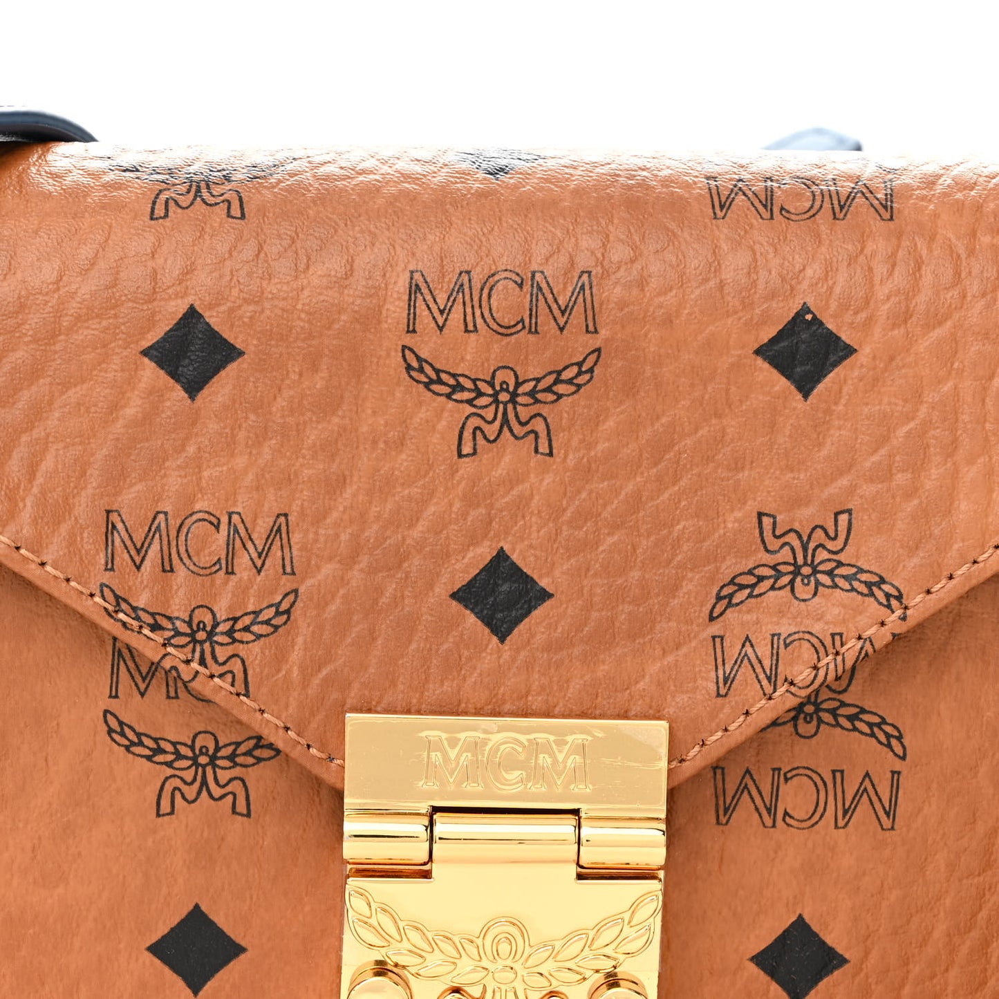 Visetos Mini Patricia Shoulder Bag Cognac Blue