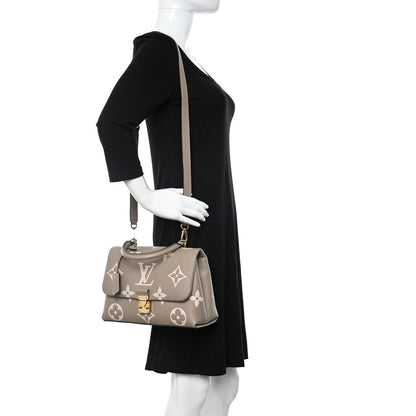 Louis Vuitton Empreinte Monogram Giant Madeleine MM Dove Grey Beige 2 of 10